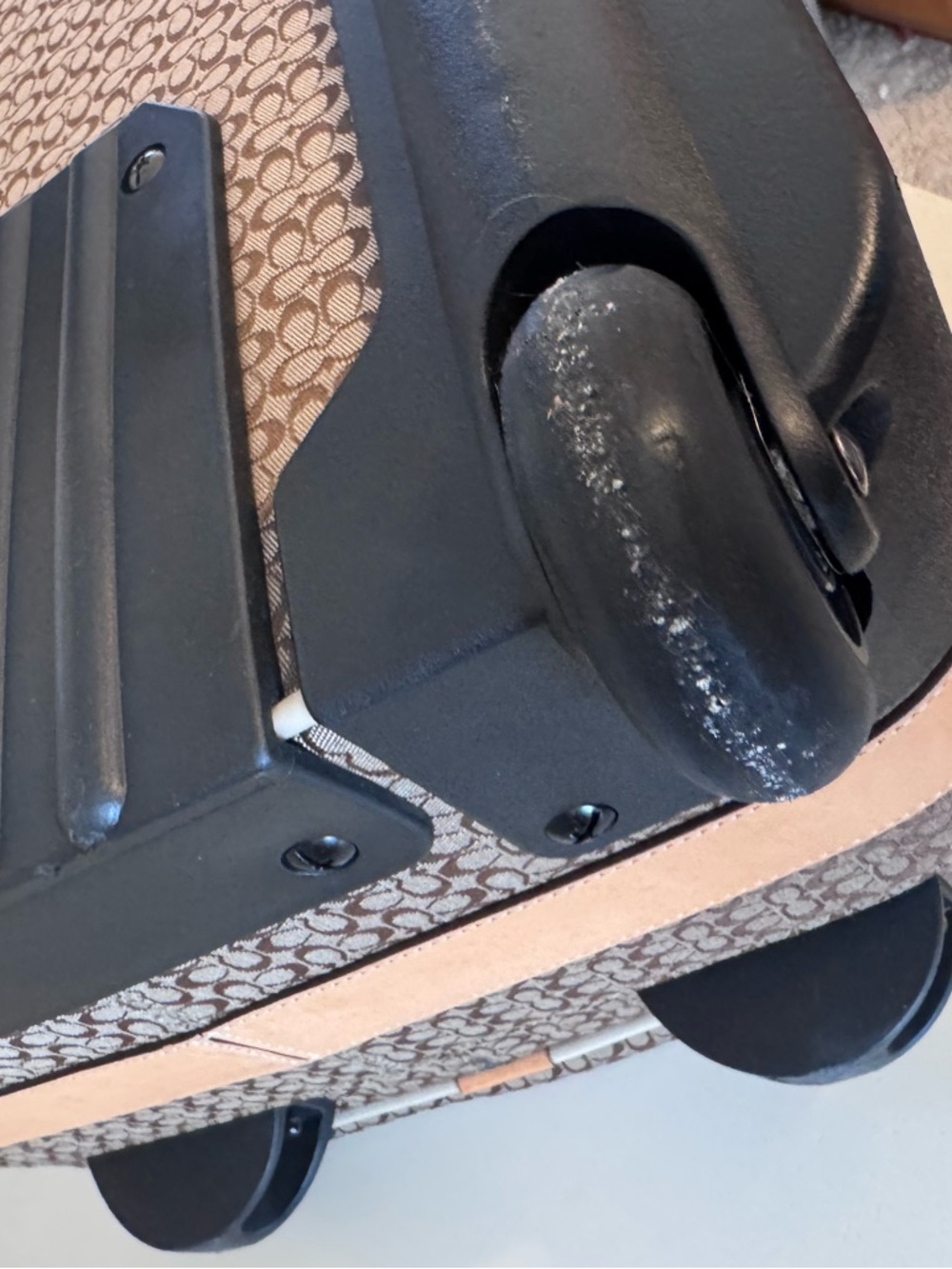 COACH Mini Signature Jaquard Rolling Suitcase - Picture 13 of 14
